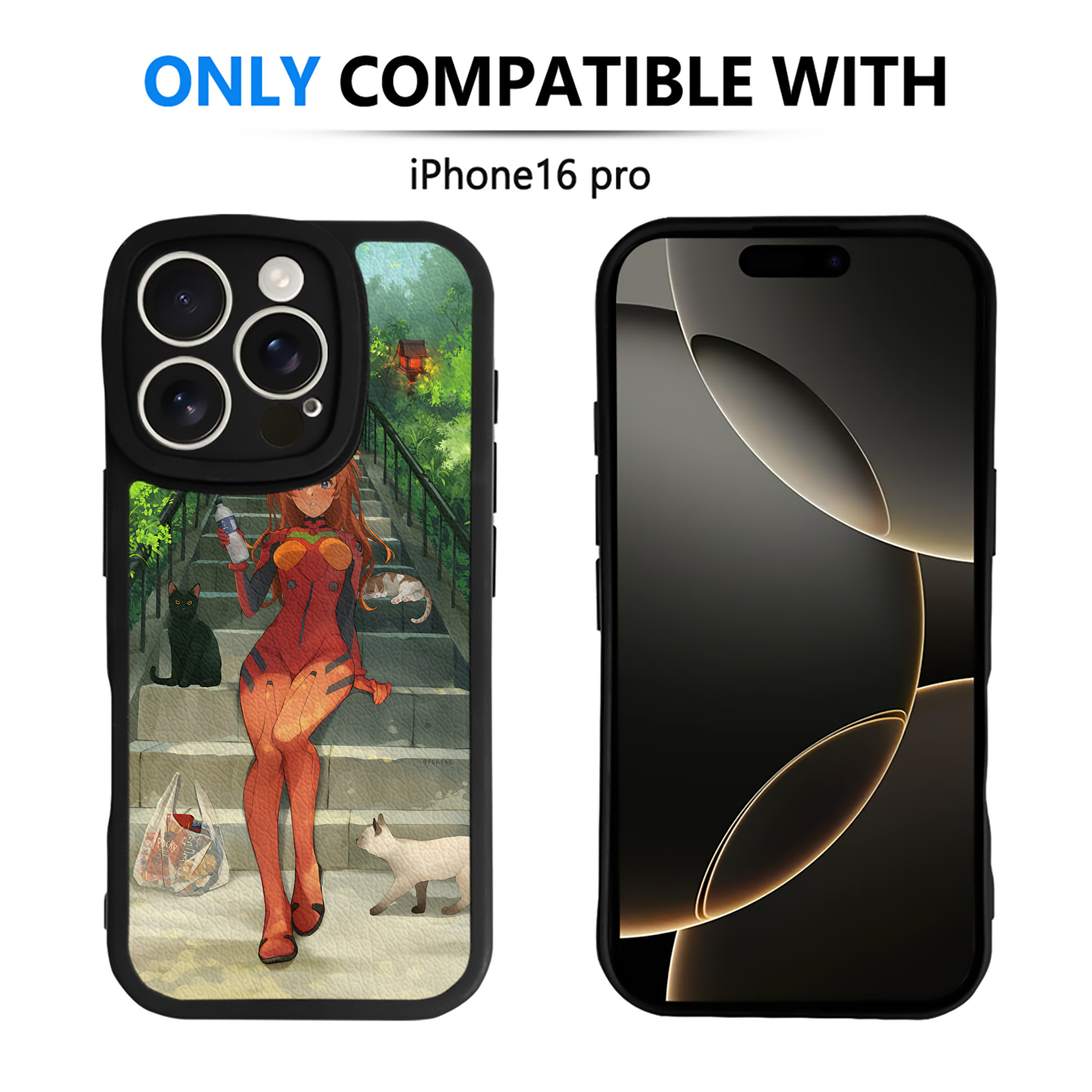 （画像用） EVA 新世紀エヴァンゲリオン 【iPhone 16シリーズ対応】シリコンスマホケース（レザー調） 材質：シリコン